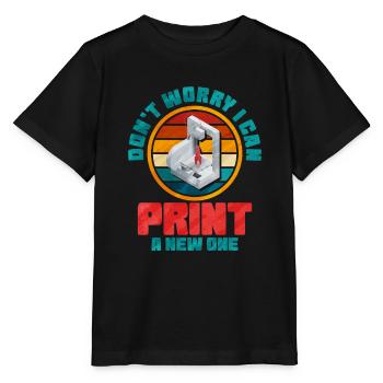 3D Printing - Stanley/Stella MINI CREATOR Kids’ T-Shirt - black - Front - Mikhail (115cm)