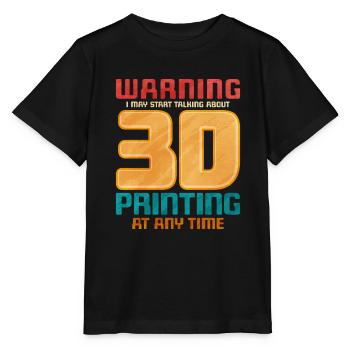 3D Printing - Stanley/Stella MINI CREATOR Kids’ T-Shirt - black - Front - Mikhail (115cm)
