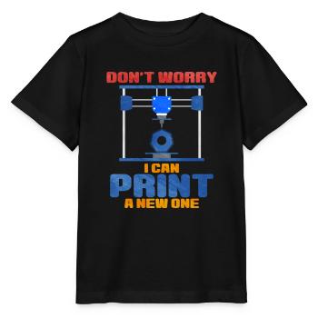 3D Printing - Stanley/Stella MINI CREATOR Kids’ T-Shirt - black - Front - Mikhail (115cm)