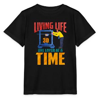 3D Printing - Stanley/Stella MINI CREATOR Kids’ T-Shirt - black - Front - Mikhail (115cm)