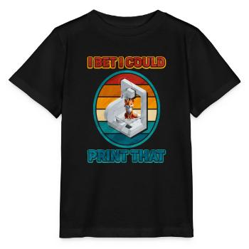 3D Printing - Stanley/Stella MINI CREATOR Kids’ T-Shirt - black - Front - Mikhail (115cm)