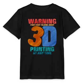 3D Printing - Stanley/Stella MINI CREATOR Kids’ T-Shirt - black - Front - Mikhail (115cm)