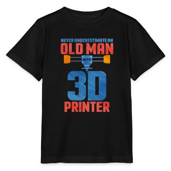 3D Printing - Stanley/Stella MINI CREATOR Kids’ T-Shirt - black - Front - Mikhail (115cm)