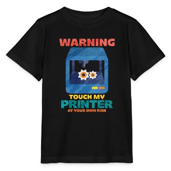 3D Printing - Stanley/Stella MINI CREATOR Kids’ T-Shirt - black - Front - Mikhail (115cm)