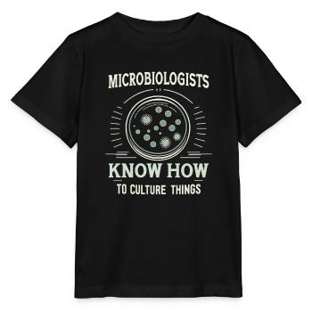 Microbiologist Microbiology Lab Staph Biology - Stanley/Stella MINI CREATOR Kids’ T-Shirt - black - Front - Mikhail (115cm)