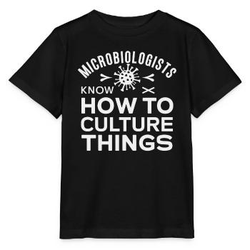 Microbiologist Microbiology Lab Staph Biology - Stanley/Stella MINI CREATOR Kids’ T-Shirt - black - Front - Mikhail (115cm)