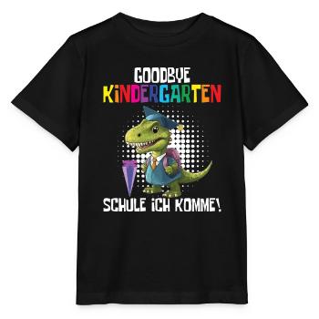 School Enrollment Dino Back to School - Stanley/Stella MINI CREATOR Kids’ T-Shirt - black - Front - Mikhail (115cm)