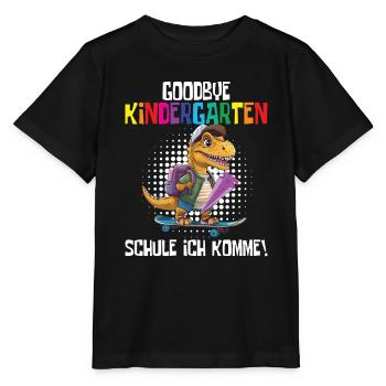 School Enrollment Dino Back to School - Stanley/Stella MINI CREATOR Kids’ T-Shirt - black - Front - Mikhail (115cm)