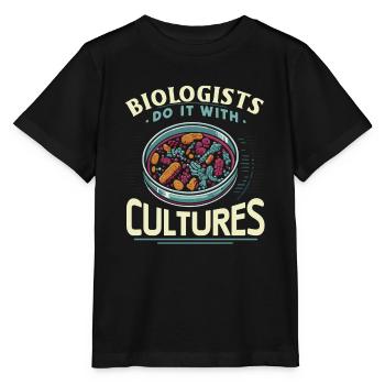Microbiologiste Microbiologie Laboratoire Biologie des staphylocoques - T-shirt bio MINI CREATOR Stanley/Stella Enfant - noir - Devant - Mikhail (115cm)