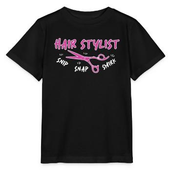 Coiffeur Coiffeur Coiffeur Coiffeur - T-shirt bio MINI CREATOR Stanley/Stella Enfant - noir - Devant - Mikhail (115cm)