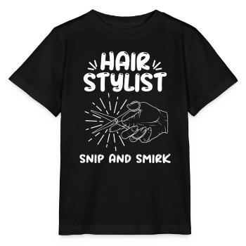 Coiffeur Coiffeur Coiffeur Coiffeur - T-shirt bio MINI CREATOR Stanley/Stella Enfant - noir - Devant - Mikhail (115cm)