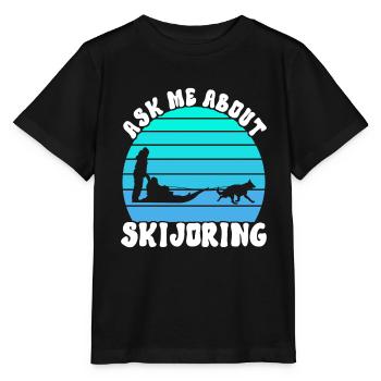 Sledding Sled Dogs - Stanley/Stella MINI CREATOR Kids’ T-Shirt - black - Front - Mikhail (115cm)