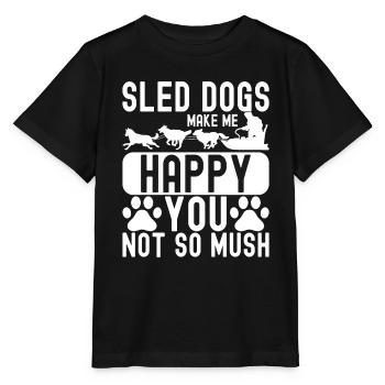Traîneau Chiens de traîneau - T-shirt bio MINI CREATOR Stanley/Stella Enfant - noir - Devant - Mikhail (115cm)