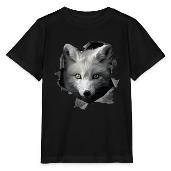 Arctic Wolf - Stanley/Stella MINI CREATOR Kids’ T-Shirt - black - Front - Mikhail (115cm)