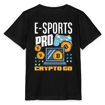 Crypto-monnaie Récompenses Gaming Blockchain Gamer - T-shirt bio MINI CREATOR Stanley/Stella Enfant - noir - Devant - Mikhail (115cm)