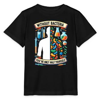 Microbiologiste Microbiologie Laboratoire Biologie des staphylocoques - T-shirt bio MINI CREATOR Stanley/Stella Enfant - noir - Devant - Mikhail (115cm)
