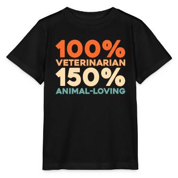 Vétérinaire Vétérinaire - T-shirt bio MINI CREATOR Stanley/Stella Enfant - noir - Devant - Mikhail (115cm)
