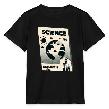 La science en dialogue - T-shirt bio MINI CREATOR Stanley/Stella Enfant - noir - Devant - Mikhail (115cm)