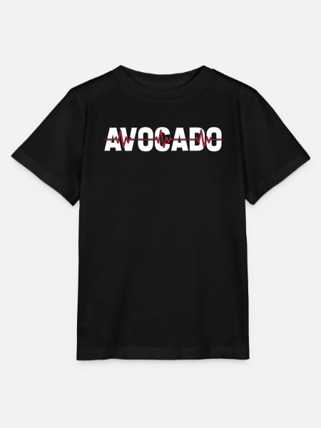 Avocado Ekg Heartbeat - Stanley/Stella Kinder T-Shirt MINI CREATOR  - Schwarz