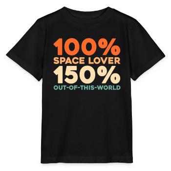 Astronaute, Astronaute, Cosmonaute - T-shirt bio MINI CREATOR Stanley/Stella Enfant - noir - Devant - Mikhail (115cm)