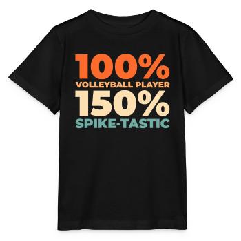 Volley-ball Volley-ball - T-shirt bio MINI CREATOR Stanley/Stella Enfant - noir - Devant - Mikhail (115cm)
