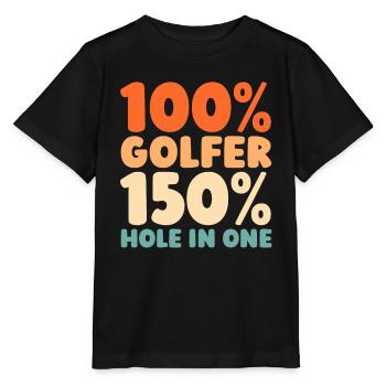 Golf Golfeurs Golfeurs - T-shirt bio MINI CREATOR Stanley/Stella Enfant - noir - Devant - Mikhail (115cm)