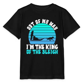 Traîneau Chiens de traîneau - T-shirt bio MINI CREATOR Stanley/Stella Enfant - noir - Devant - Mikhail (115cm)