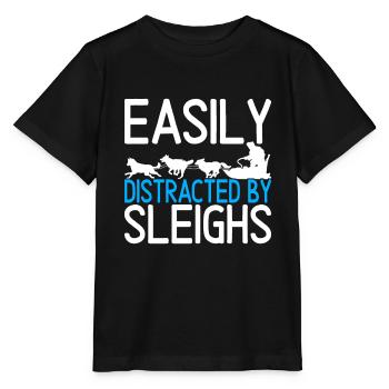 Traîneau Chiens de traîneau - T-shirt bio MINI CREATOR Stanley/Stella Enfant - noir - Devant - Mikhail (115cm)