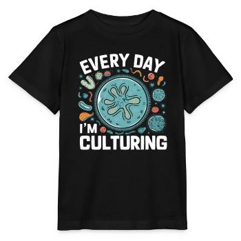 Microbiologiste Microbiologie Laboratoire Biologie des staphylocoques - T-shirt bio MINI CREATOR Stanley/Stella Enfant - noir - Devant - Mikhail (115cm)