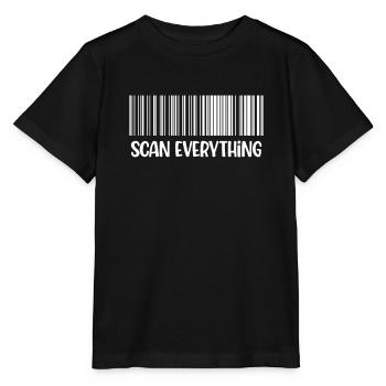 Alles Scannen Lustiger Kassierer Buchhalter - Stanley/Stella Kinder T-Shirt MINI CREATOR  - Schwarz - Vorne - Mikhail (115cm)