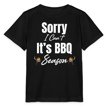 Tut Mir Leid, Ich Kann Nicht, Es Ist Grillsaison, - Stanley/Stella Kinder T-Shirt MINI CREATOR  - Schwarz - Vorne - Mikhail (115cm)