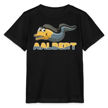 Albert Name, Aalbert Outfit zum Namenstag mit - Stanley/Stella Kinder T-Shirt MINI CREATOR  - Schwarz - Vorne - Mikhail (115cm)