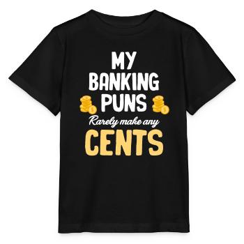 Meine Bank-wortspiele Machen Selten Einen Cent - Stanley/Stella Kinder T-Shirt MINI CREATOR  - Schwarz - Vorne - Mikhail (115cm)