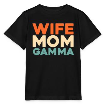 Schwesternschaft Soroitas Gamma Mama - Stanley/Stella Kinder T-Shirt MINI CREATOR  - Schwarz - Vorne - Mikhail (115cm)