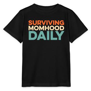 Mom Mom - Stanley/Stella MINI CREATOR Kids’ T-Shirt - black - Front - Mikhail (115cm)