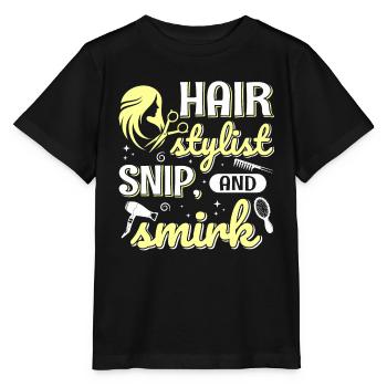 Coiffeur Coiffeur Coiffeur Coiffeur - T-shirt bio MINI CREATOR Stanley/Stella Enfant - noir - Devant - Mikhail (115cm)