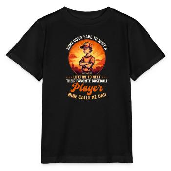 Baseball Dad Favorite Player Calls Me Dad - Stanley/Stella MINI CREATOR Kids’ T-Shirt - black - Front - Mikhail (115cm)