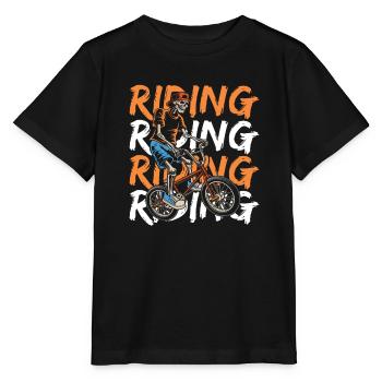 Bmx Bmx Biker - Stanley/Stella MINI CREATOR Kids’ T-Shirt - black - Front - Mikhail (115cm)