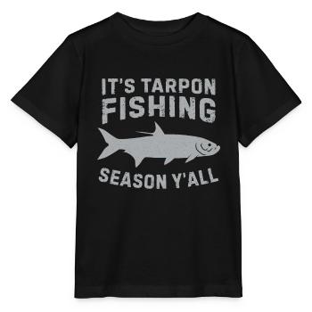 Tarpon Fishing Freshwater Fish Species Fishing - Stanley/Stella MINI CREATOR Kids’ T-Shirt - black - Front - Mikhail (115cm)