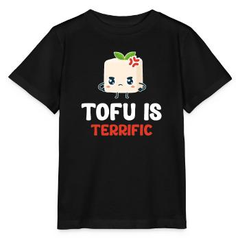 Le tofu est excellent. Asiatique - T-shirt bio MINI CREATOR Stanley/Stella Enfant - noir - Devant - Mikhail (115cm)