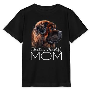 Tibetan Mastiff Mom - Stanley/Stella MINI CREATOR Kids’ T-Shirt - black - Front - Mikhail (115cm)