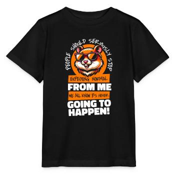 Hamster Hamster doré - T-shirt bio MINI CREATOR Stanley/Stella Enfant - noir - Devant - Mikhail (115cm)