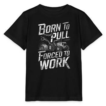 Tractor Pulling Tractor Pulling Tractor Power Farm - Stanley/Stella MINI CREATOR Kids’ T-Shirt - black - Front - Mikhail (115cm)