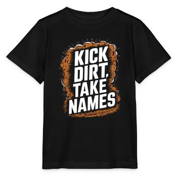 Tractor Pulling Tractor Pulling Tractor Power Farm - Stanley/Stella MINI CREATOR Kids’ T-Shirt - black - Front - Mikhail (115cm)