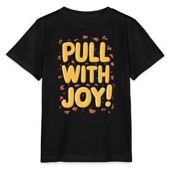 Tractor Pulling Tractor Pulling Tractor Power Farm - Stanley/Stella MINI CREATOR Kids’ T-Shirt - black - Front - Mikhail (115cm)