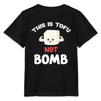 C’est du tofu, pas du tempeh bombé, asiatique - T-shirt bio MINI CREATOR Stanley/Stella Enfant - noir - Devant - Mikhail (115cm)