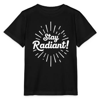 Rester radieux Positivité Motivation - T-shirt bio MINI CREATOR Stanley/Stella Enfant - noir - Devant - Mikhail (115cm)