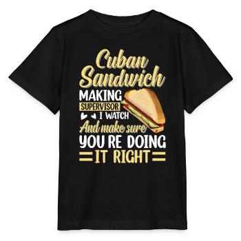 Entdecken Sie Die Welt Der Sandwich-meisterschaft - Stanley/Stella Kinder T-Shirt MINI CREATOR  - Schwarz - Vorne - Mikhail (115cm)