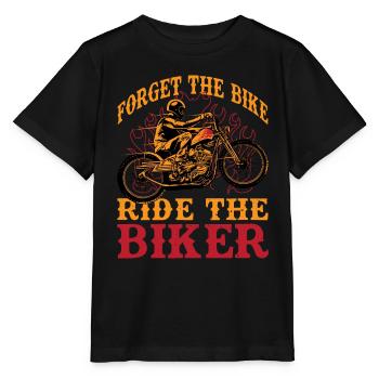 Vergesse dein Motorrad fahr mit mir Motorrad - Stanley/Stella Kinder T-Shirt MINI CREATOR  - Schwarz - Vorne - Mikhail (115cm)