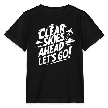 Air Traffic Controller Aircraft Flight Service - Stanley/Stella Kinder T-Shirt MINI CREATOR  - Schwarz - Vorne - Mikhail (115cm)